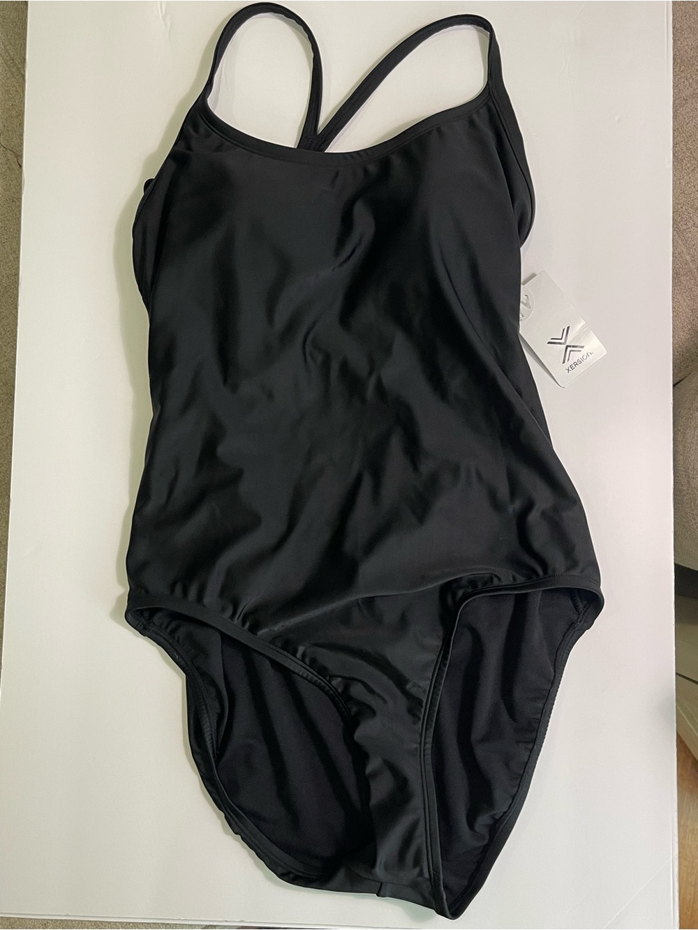 Xersion Black One-Piece Swimsuit